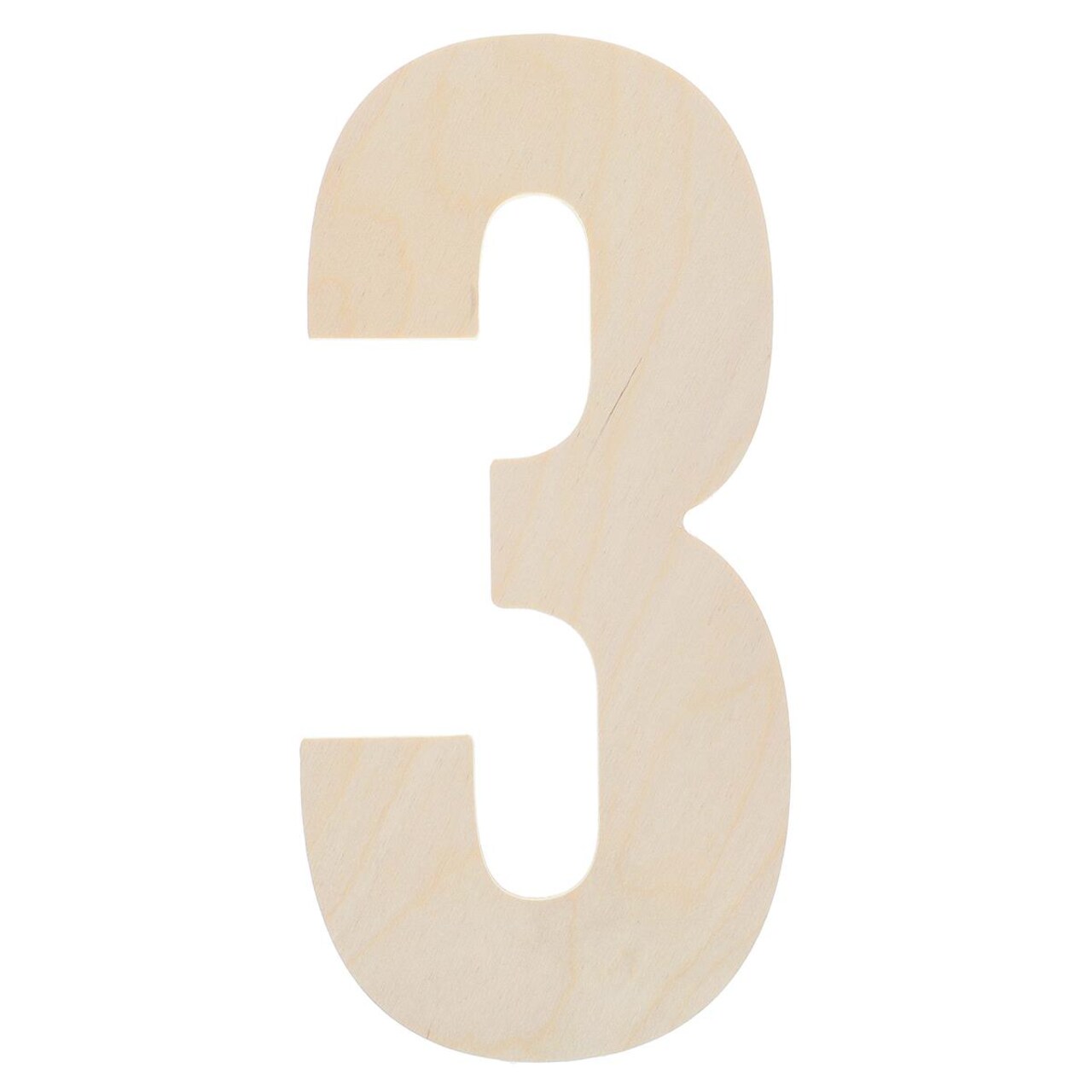 Good Wood by Leisure Arts Letter 13" No 3, Wooden Letters, Wood Letters, Wooden Letters Wall Decor, Large Wooden Letters, Wooden Letters 13 Inch, Small Wooden Letters for Crafts